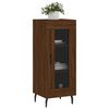 vidaXL Buffet Ch&ecirc;ne marron 34,5x34x90 cm Bois d'ing&eacute;nierie