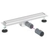 vidaXL 2 en 1 Drain de Douche Argent&eacute; 50 cm Acier Inox 304