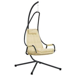 vidaXL Chaise suspendue Beige 94 x 107 x 196,5 cm Acier