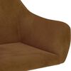 vidaXL Chaise &agrave; bascule Marron Velours