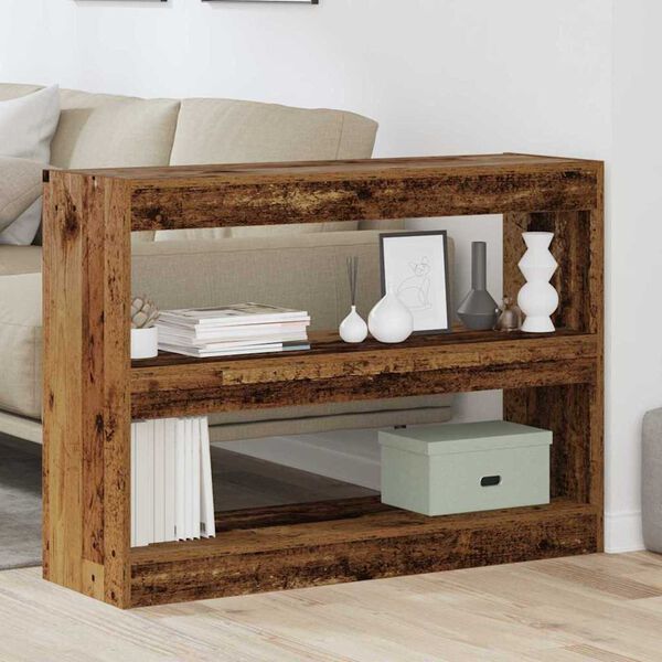 vidaXL Biblioth&egrave;que Bois ancien 100 x 30 x 72 cm Bois d'ing&eacute;nierie