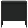 vidaXL Table de chevet noir 40x41x40 cm bois d&rsquo;ing&eacute;nierie