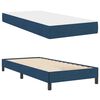 vidaXL Lit &agrave; ressorts avec matelas Bleu 90 x 190 cm tissu