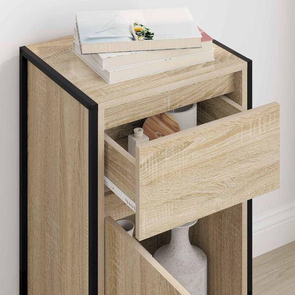 vidaXL Buffet avec tiroir Sonoma 81 x 36 x 150.5 cm Bois d'ing&eacute;nierie