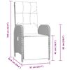 vidaXL Ensemble de salle &agrave; manger pour jardin 5 pcs Gris polyrotin