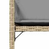 vidaXL Chaises de jardin avec coussins lot de 4 m&eacute;lange beige