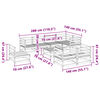vidaXL Salon de jardin 9 pcs bois massif sapin de douglas