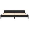 vidaXL Cadre de lit sans matelas noir 200x200 cm velours
