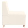 vidaXL Unit&eacute; de Sofa Modulaire Sans Accoudoirs 2 pcs Cr&egrave;me