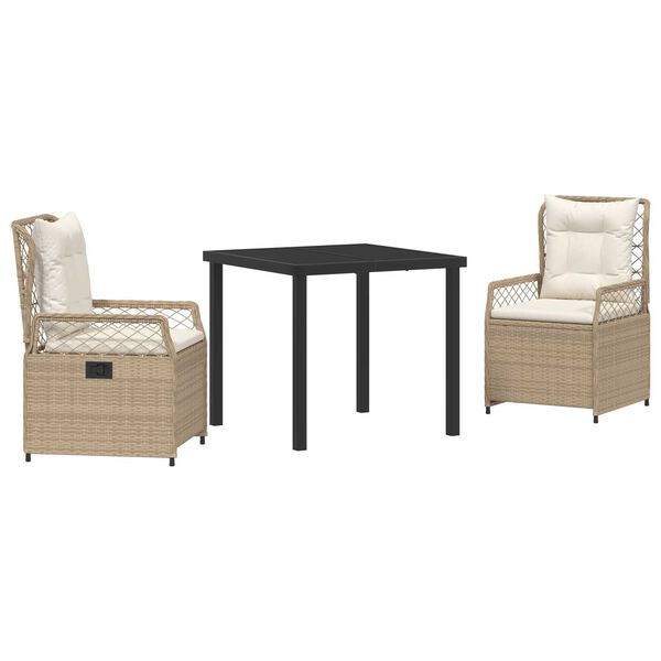 vidaXL Ensemble de salle &agrave; manger pour jardin 3 pcs
