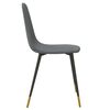 vidaXL Chaises &agrave; manger lot de 2 gris clair tissu
