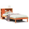 vidaXL Lit biblioth&egrave;que sans matelas cire marron 75x190 cm pin massif