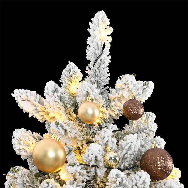 vidaXL Sapin de No&euml;l artificiel articul&eacute; 300 LED et boules 270 cm