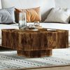 vidaXL Table basse Ch&ecirc;ne fum&eacute; 60x60x31,5 cm Bois d'ing&eacute;nierie