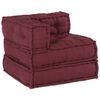 vidaXL Canap&eacute; modulaire 3 pcs Marron tissu
