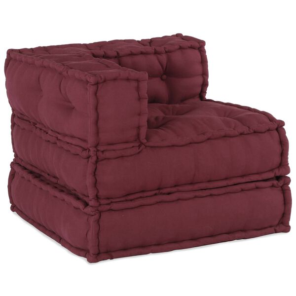 vidaXL Canap&eacute; modulaire 3 pcs Marron tissu