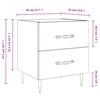 vidaXL Tables de chevet 2 pcs ch&ecirc;ne sonoma 40x35x47,5 cm