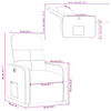 vidaXL Fauteuil inclinable &eacute;lectrique marron tissu