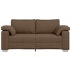 vidaXL Canap&eacute; 140cm Marron tissu