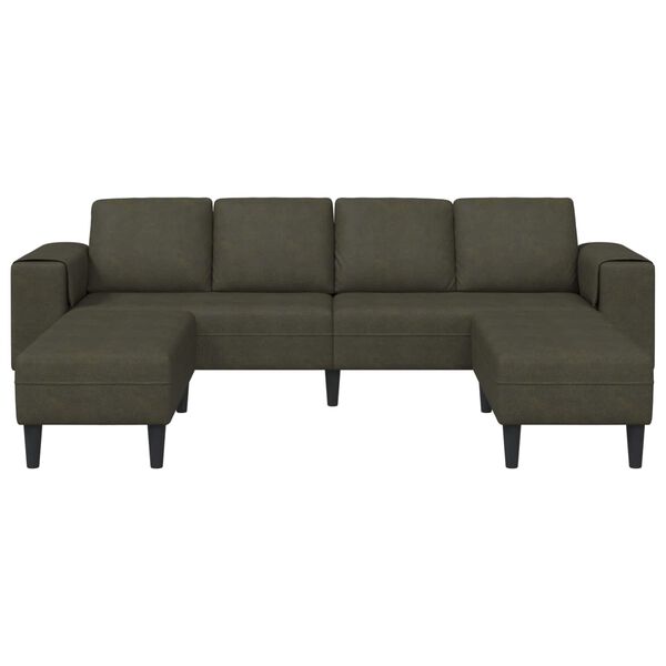 vidaXL Canap&eacute; de salon 3 pcs Vert arm&eacute;e
