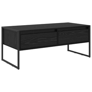 vidaXL Table basse Ch&ecirc;ne noir 100 x 46 x 40 cm Bois d'ing&eacute;nierie