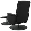 vidaXL Fauteuil inclinable de massage avec repose-pied noir similicuir