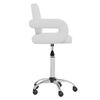 vidaXL Chaise pivotante de salle &agrave; manger Blanc Similicuir