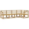 vidaXL Ensemble de canap&eacute;s d'ext&eacute;rieur 5 pc Blanc Bois d'Acacia Massif