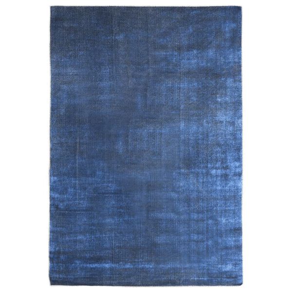 vidaXL Tapis lavable pliable Bleu marine 120x170 cm Polyester
