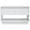 vidaXL Meuble TV Blanc brillant 70x41x44 cm Bois d'ing&eacute;nierie
