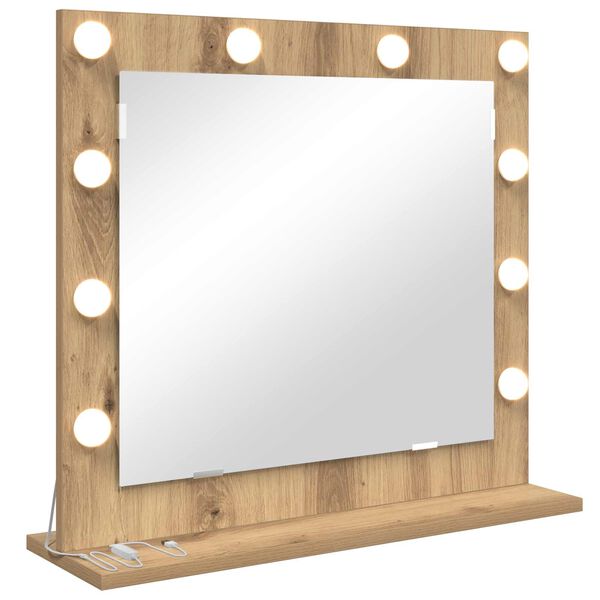 vidaXL Miroir de vanit&eacute; avec miroir Bois Ancien 60 x 55 x 18 cm