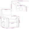 vidaXL Fauteuil de massage inclinable noir tissu