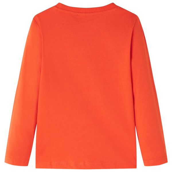 T-shirt enfants manches longues orange vif 116