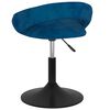 vidaXL Chaises pivotantes &agrave; manger lot de 4 Bleu Velours