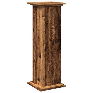 vidaXL Pi&eacute;destal avec rangement vieux bois bois d'ing&eacute;nierie