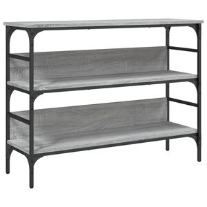 vidaXL Table console sonoma gris 100x32x75 cm bois d'ing&eacute;nierie