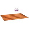 vidaXL Panneaux de toiture 12 pcs rouill&eacute; 60x44 cm Acier corten