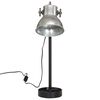vidaXL Lampe de bureau 25 W argent vintage 15x15x55 cm E27