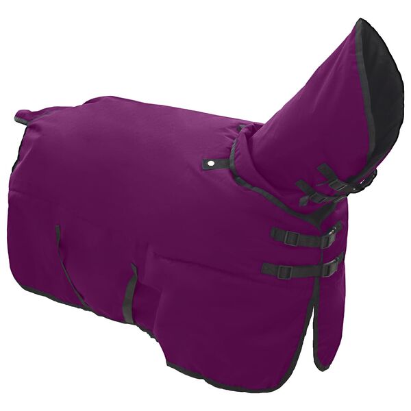 vidaXL Couverture &Eacute;quine Vert fonc&eacute; et noir 125 cm Polyester