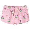 Short pour enfants avec cordon de serrage rose clair 128