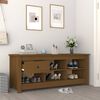 vidaXL Armoire à chaussures Marron miel 110x38x45,5 cm Bois pin massif
