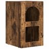 vidaXL Table de chevet ELST Ch&ecirc;ne fum&eacute; 29,5 x 33,5 x 50 cm