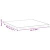 vidaXL Surmatelas Blanc 160 x 200 cm Tissu Jacquard