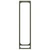 vidaXL Portant de bois chauffage vert olive 25x25x100 cm