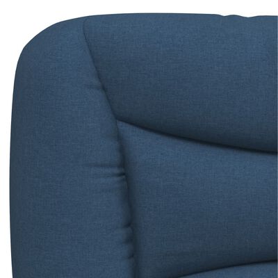 vidaXL Cadre de lit sans matelas bleu 90x190 cm tissu