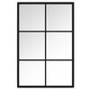 vidaXL Miroir mural noir 60x40 cm m&eacute;tal
