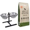 vidaXL Support de nourriture et bol avec nourriture pour chien