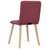 vidaXL Chaises à manger lot de 2 rouge bordeaux tissu