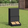 vidaXL Distributeur de porcs Noir 55 x 51 x 91,5 cm