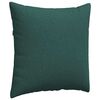 vidaXL Coussins de canap&eacute; 2 pcs Vert fonc&eacute; 60 x 60 cm tissu